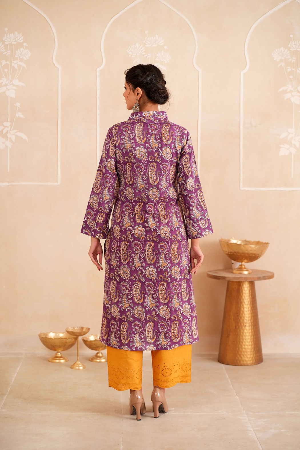 Purple Night Cotton Kurta