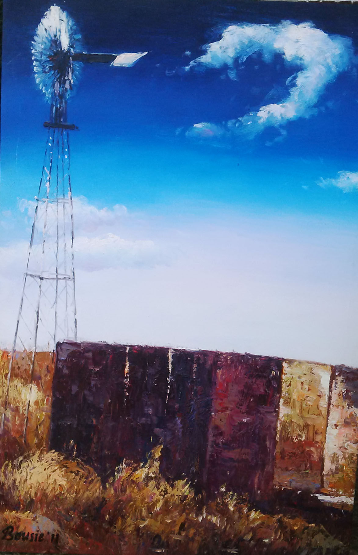 Geroeste dam (Bousie Oilpainting 90x60cm