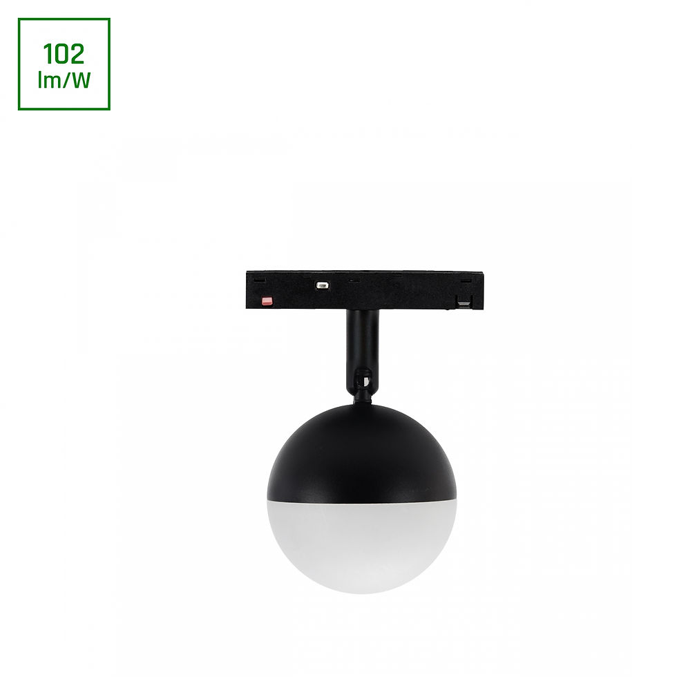 LED Ball Leuchten für Magnet-Schienen System | weiß/schwarz