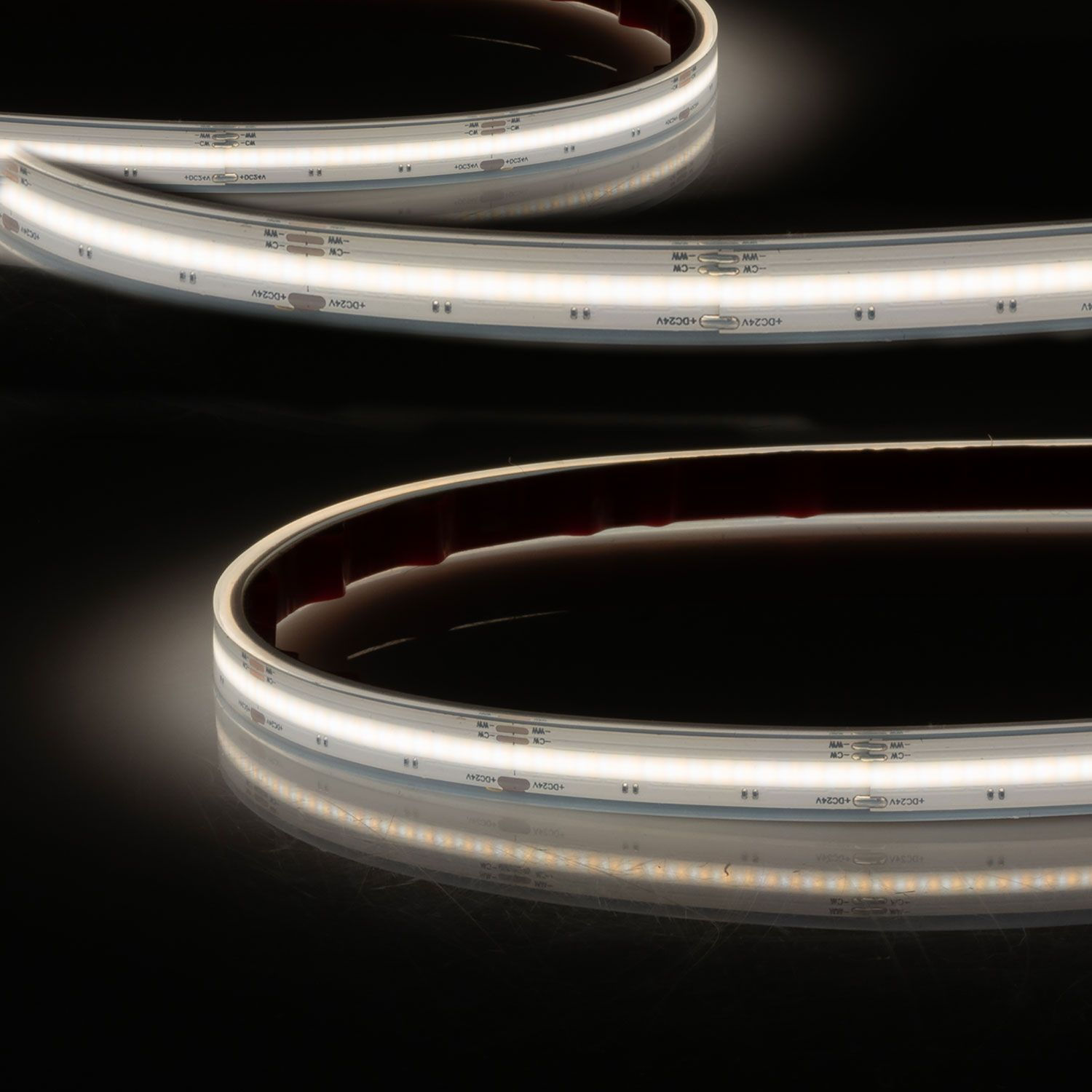 LED Streifen COB CCT 2700-6500K | 7W+7W | IP68 | 640 LED/m