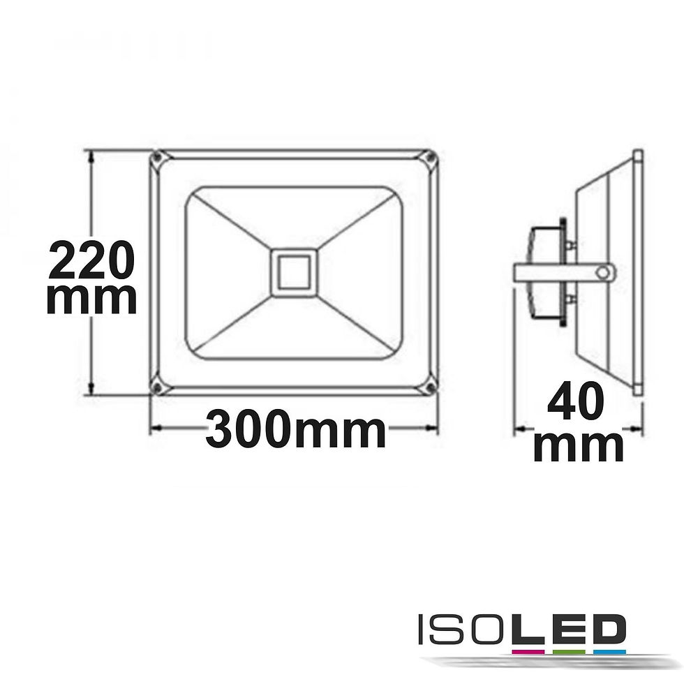 LED Decken-Fluter | 50Watt | weiß | WW/NW IP65