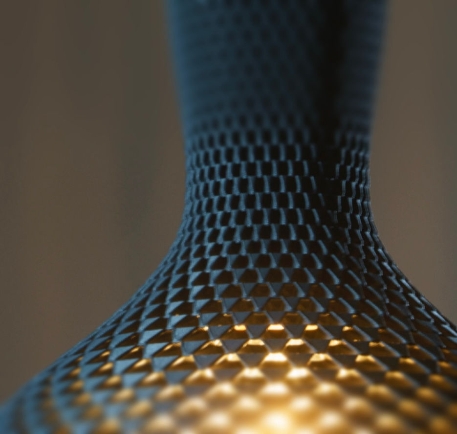 Thumbnail: “CURV”  donker antrasiet grijs doorsnee 22cm