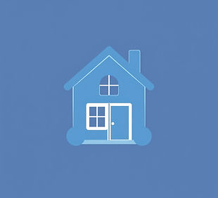 support home symbol icon in blue _edite
