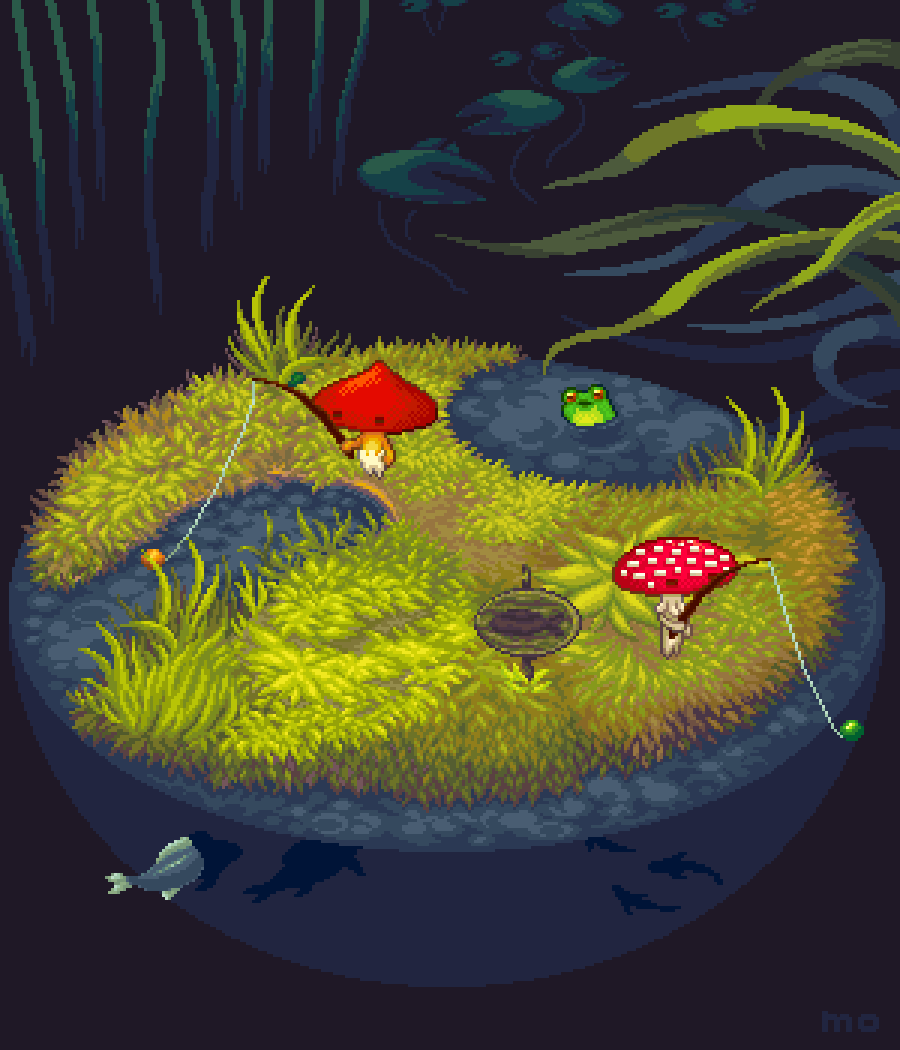 Fishing in the biotope