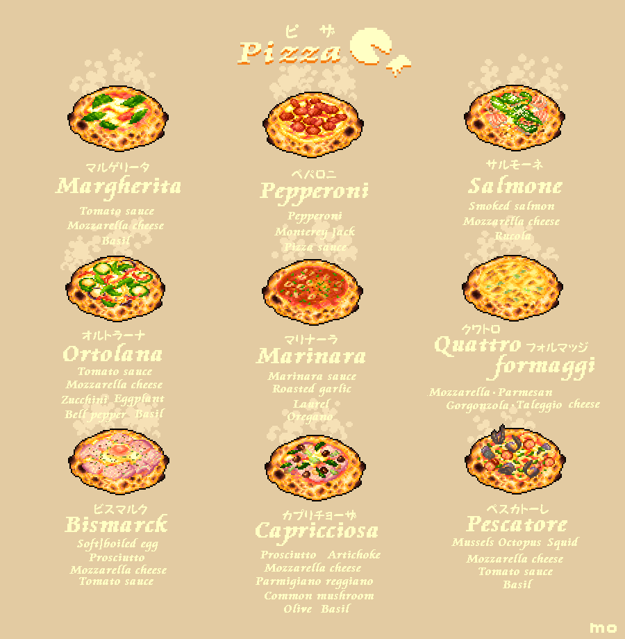 Pizza menu 1