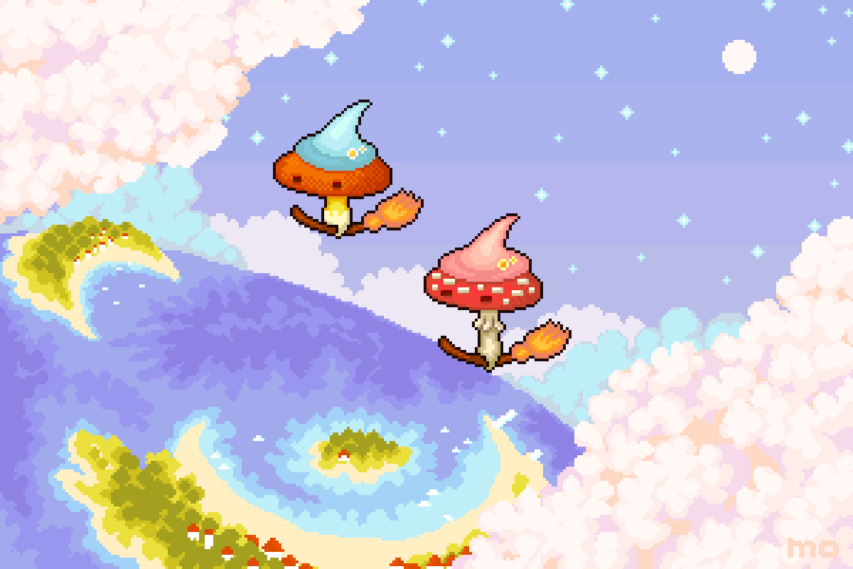 Summer witch mushrooms