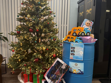 Successful Blue Christmas Toy Drive