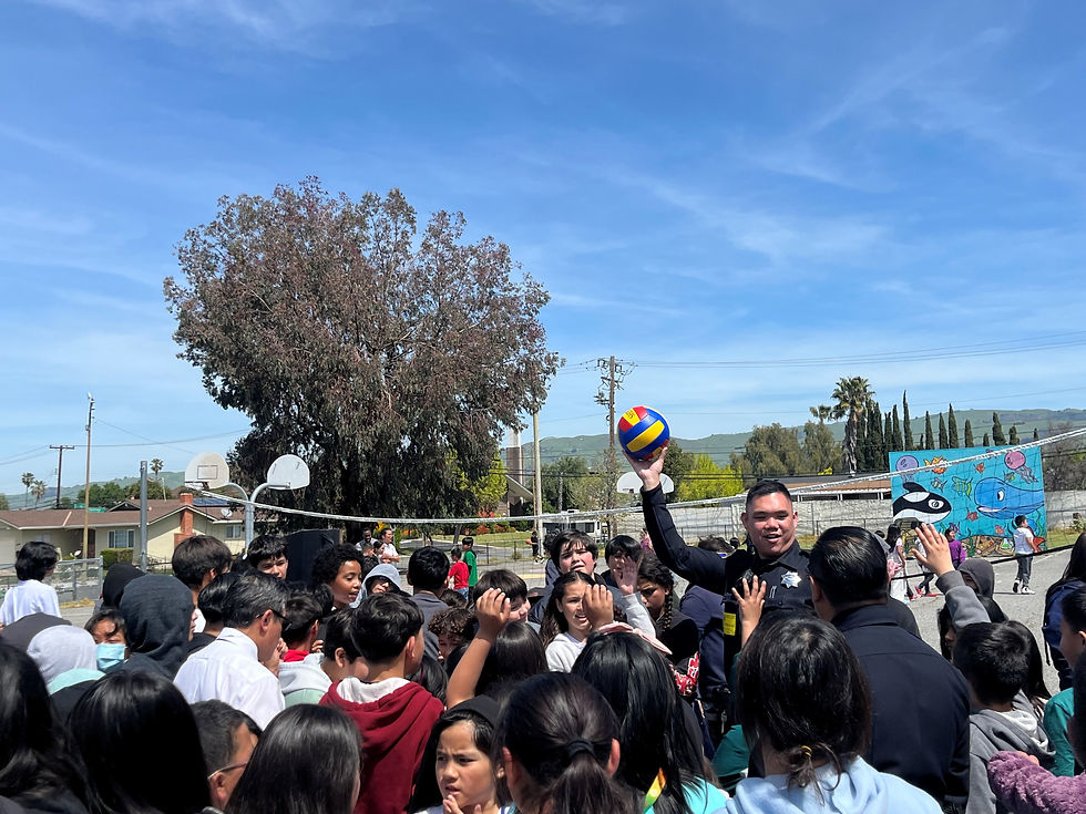 SJPOA CF and PAAF's donation of sporting equipment to Katherine Smith Elementary School