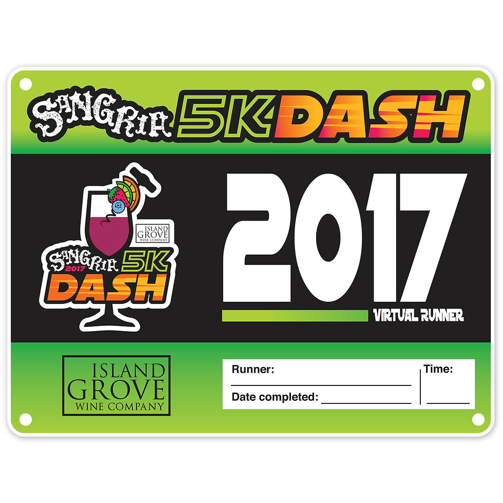 Thumbnail: 2017 Sangria 5K Dash Virtual Registration & Medal