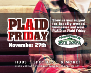 Red plaid shirt with date of Plaid Friday, November 27th, 2015