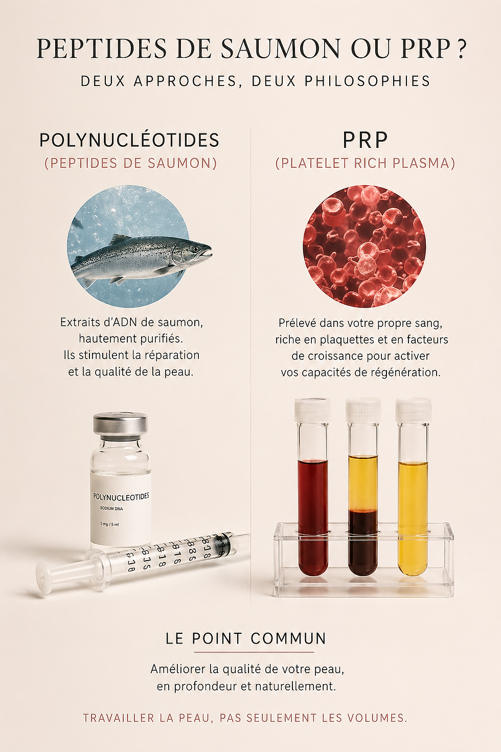 Non, on ne vous injecte pas du sperme de saumon…