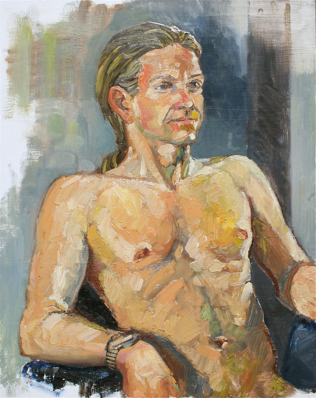 Seated Male Nude 2