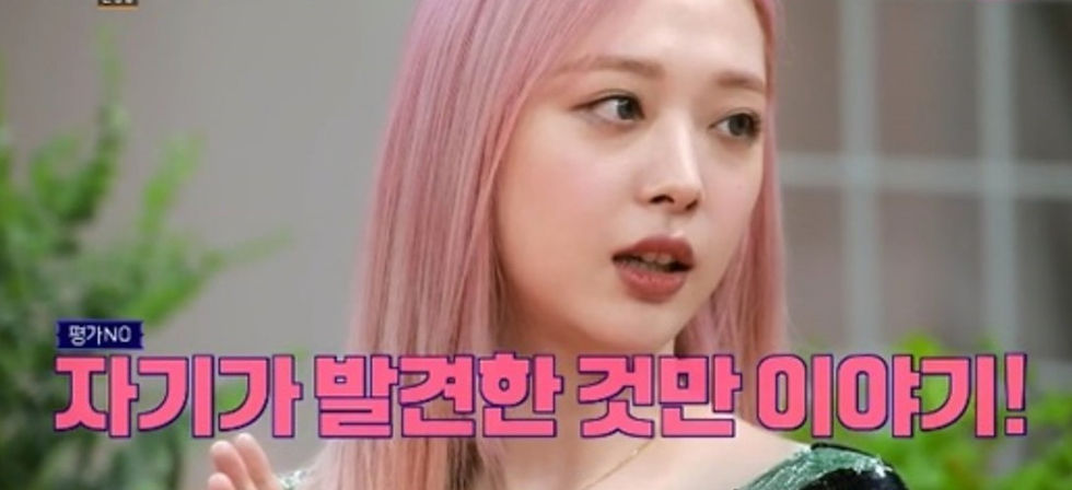 Sulli explained that the acceptable line of commenting about looks is to talk about "what you have spotted today"