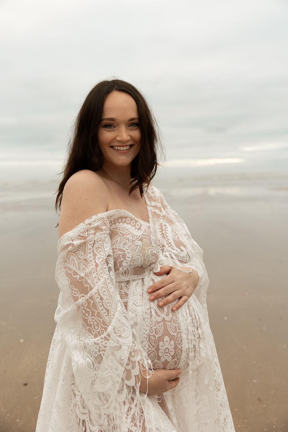 Thumbnail: Boho Lace Gown/Robe