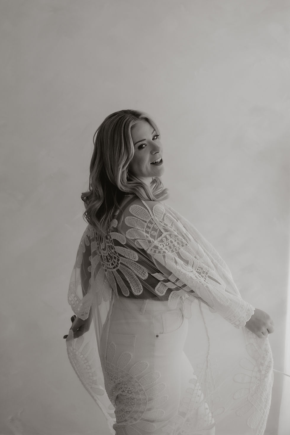 Thumbnail: Embroidered Lace Robe