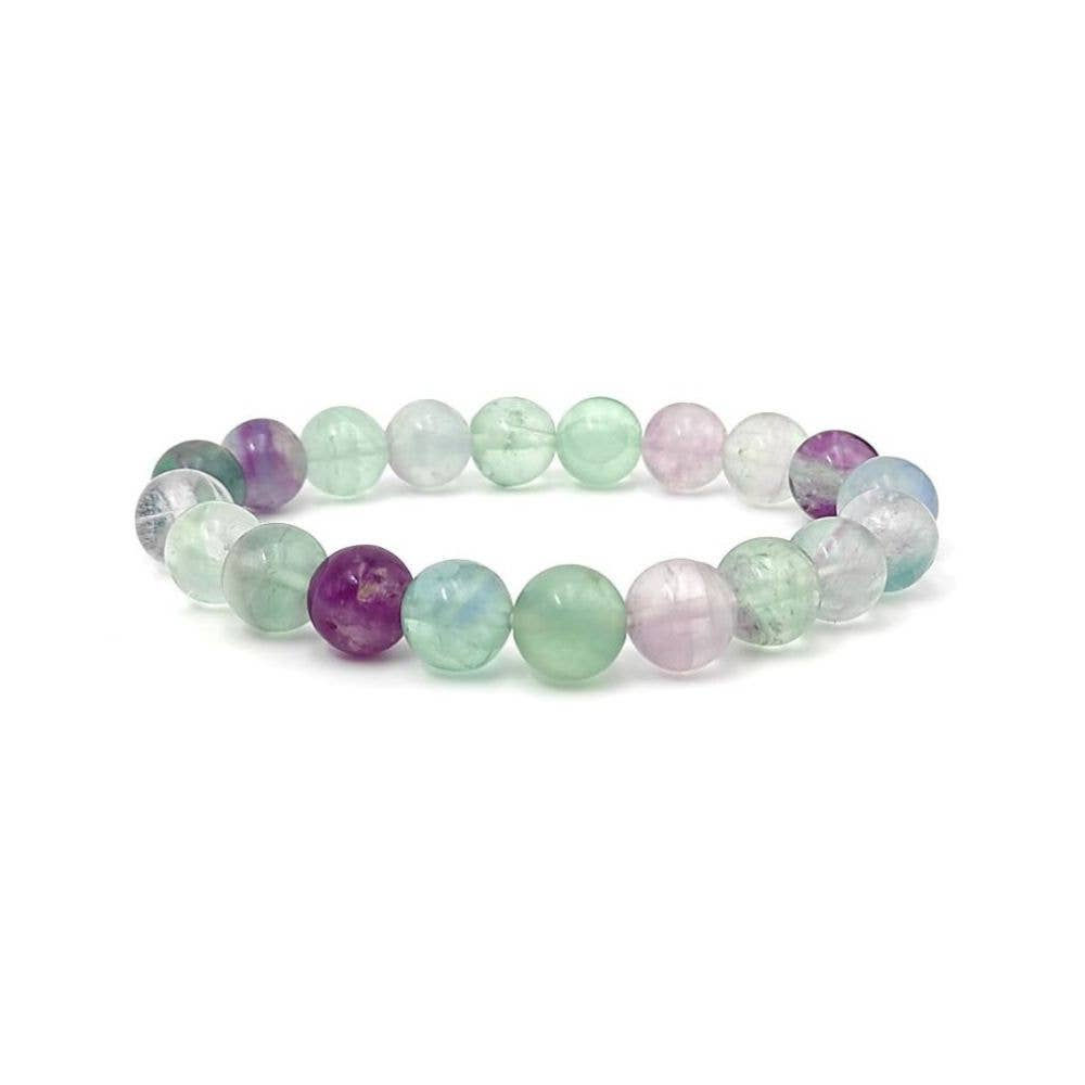 8mm Beaded flourite bracelet