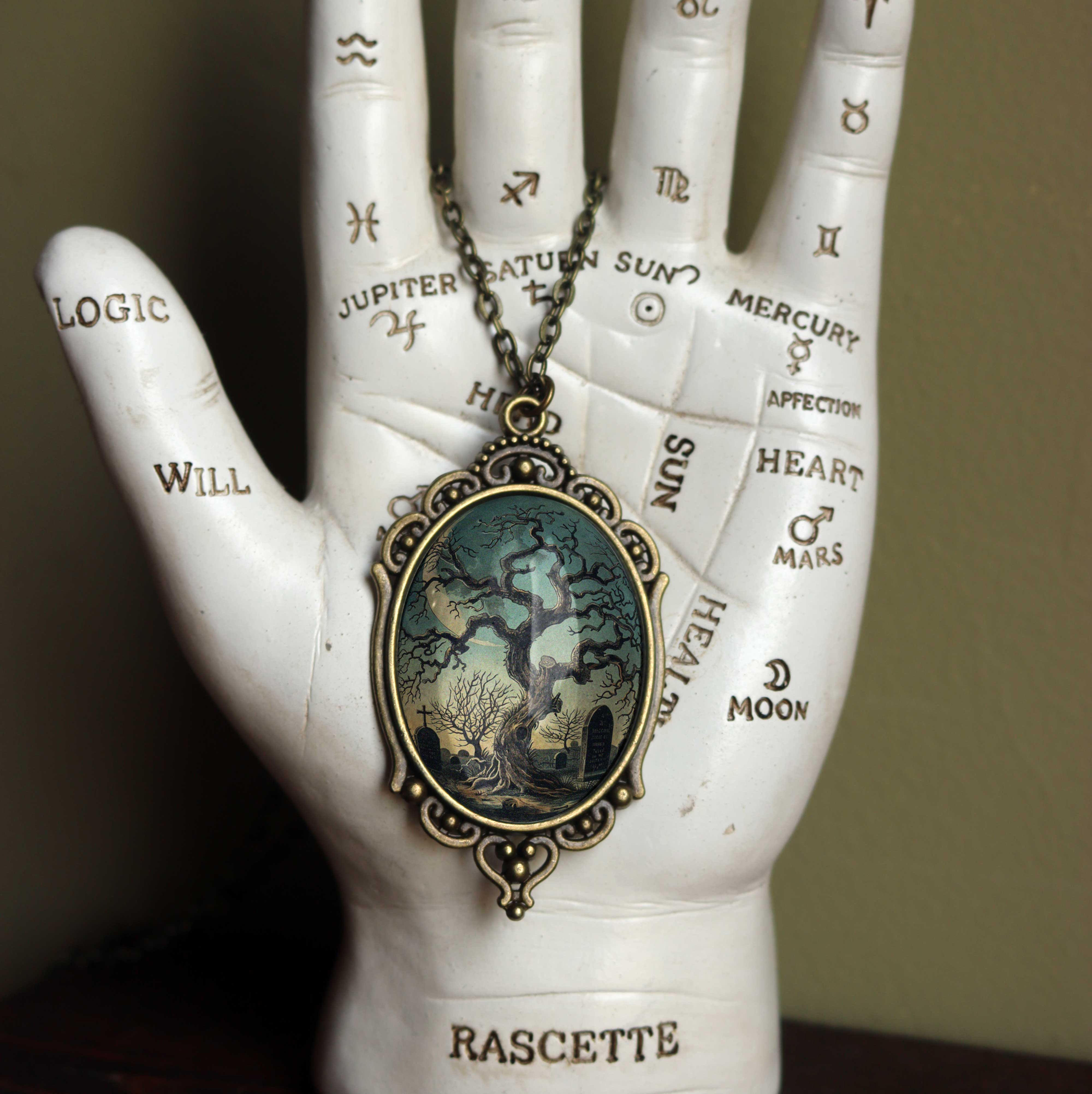 Haunted tree pendant from Divine Iguana