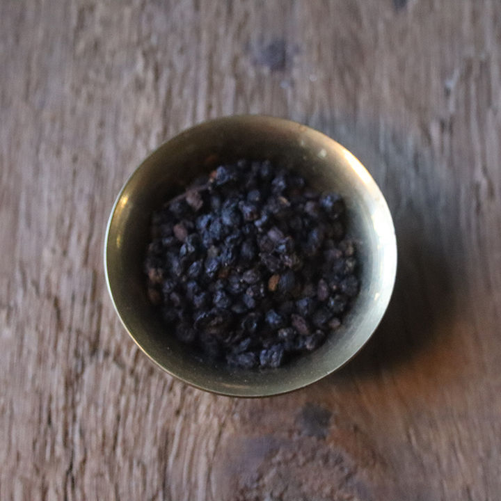 Thumbnail: Dried elder berries for making syrups and teas