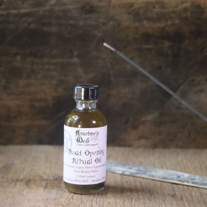 Thumbnail: Road opening spell oil for witchcraft, made by Arachne's Web.