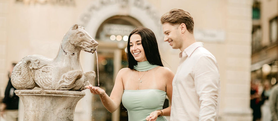 A marriage proposal in Taormina: Timur & Sabrina’s Engagement Session