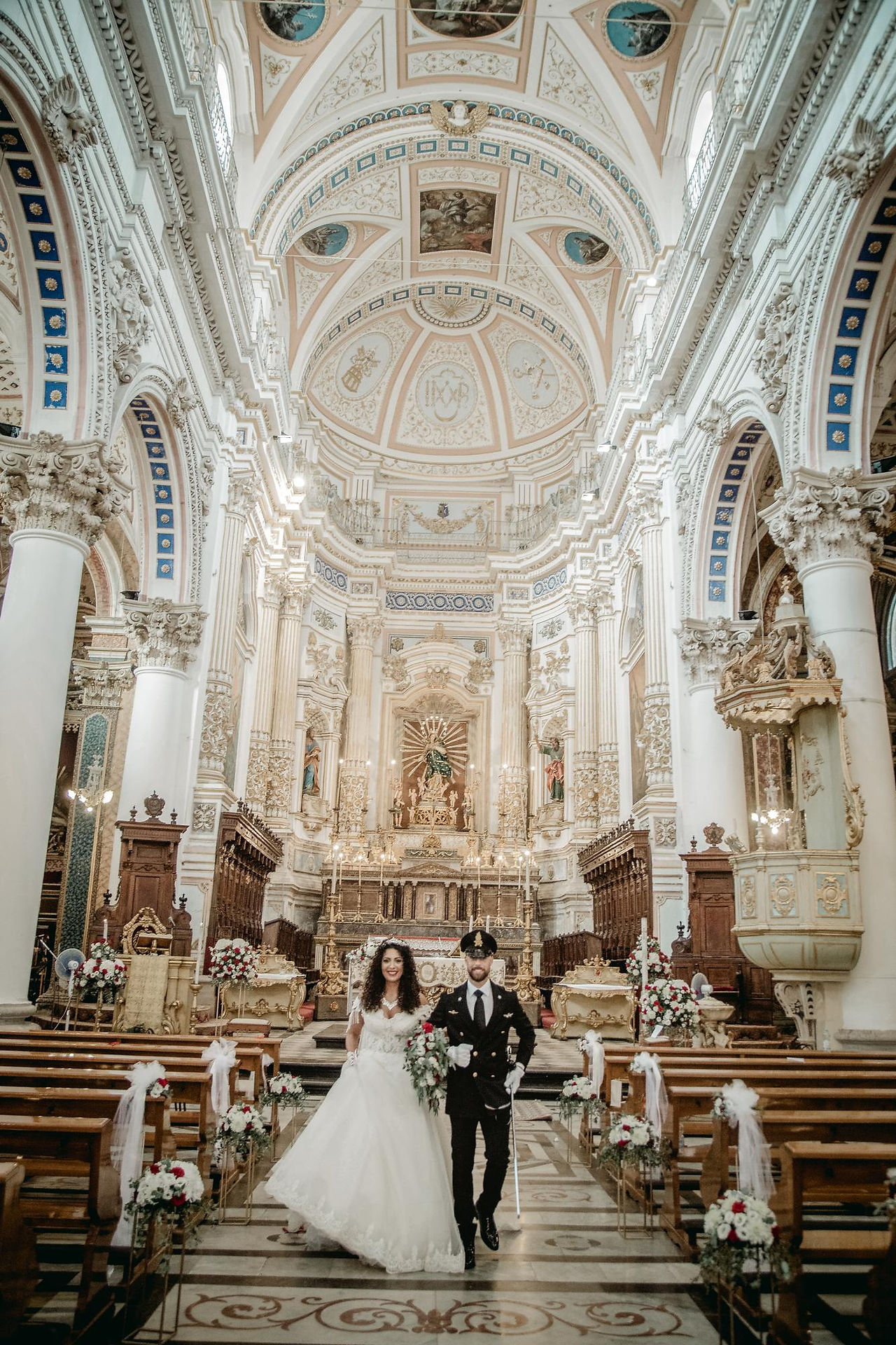 Uscita degli sposi dal Duomo di San Pietro a Modica