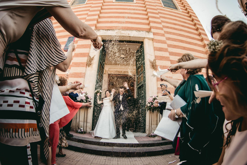 Wedding exit nella Chiesa del Sacro Cuore a Caltanissetta