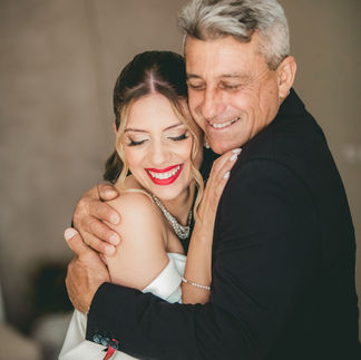 Matrimonio Romina e Andrea. La sposa con il papà