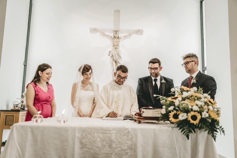 Chiesa di San Luca, firma degli sposi