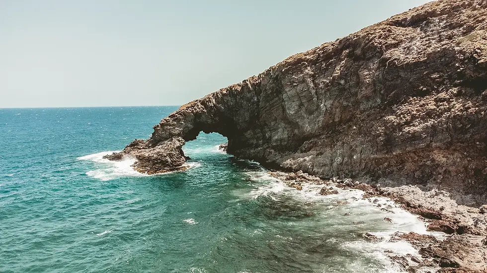 AElephant Arch, one of Pantelleria’s most iconic rock formations in Sicily. Photo by Walter Lo Cascio.