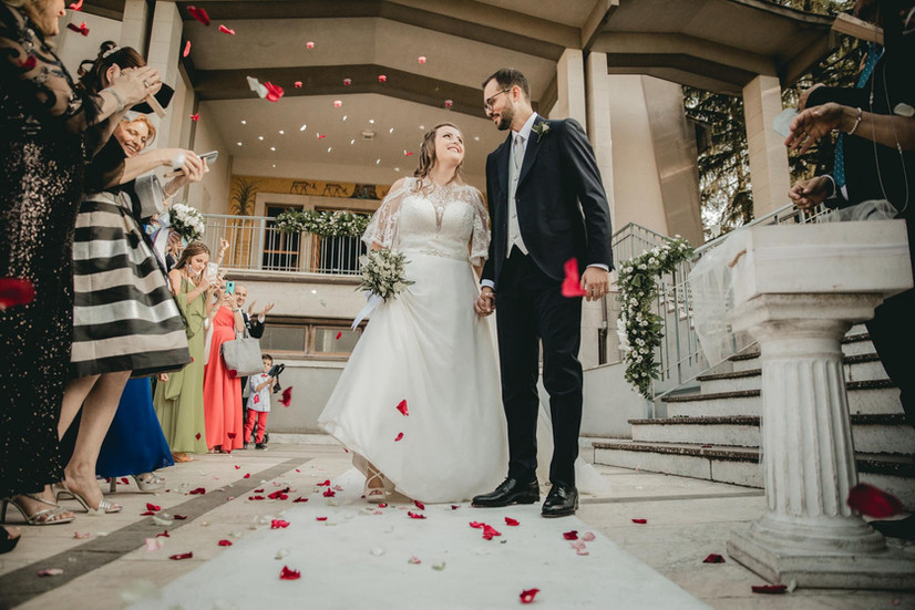 Lancio del riso a San Biagio – wedding exit 