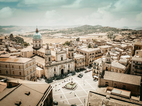 Cattedrale di Caltanissetta, vista aerea col drone