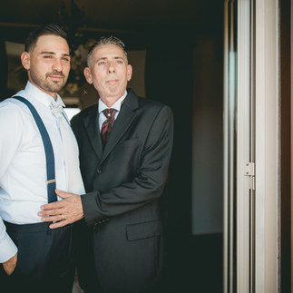 Matrimonio Romina e Andrea. Lo sposo e il papà