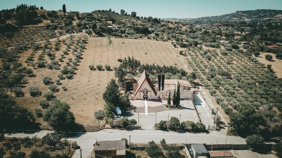 Matrimonio nella Chiesa Sacro Cuore di Gesù a Cozzo di Naro  Vista aerea 4