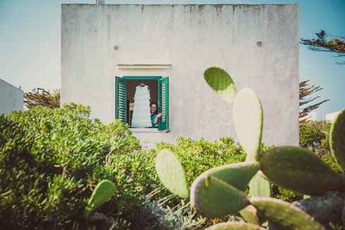 Matrimonio a Favignana - Abito della sposa