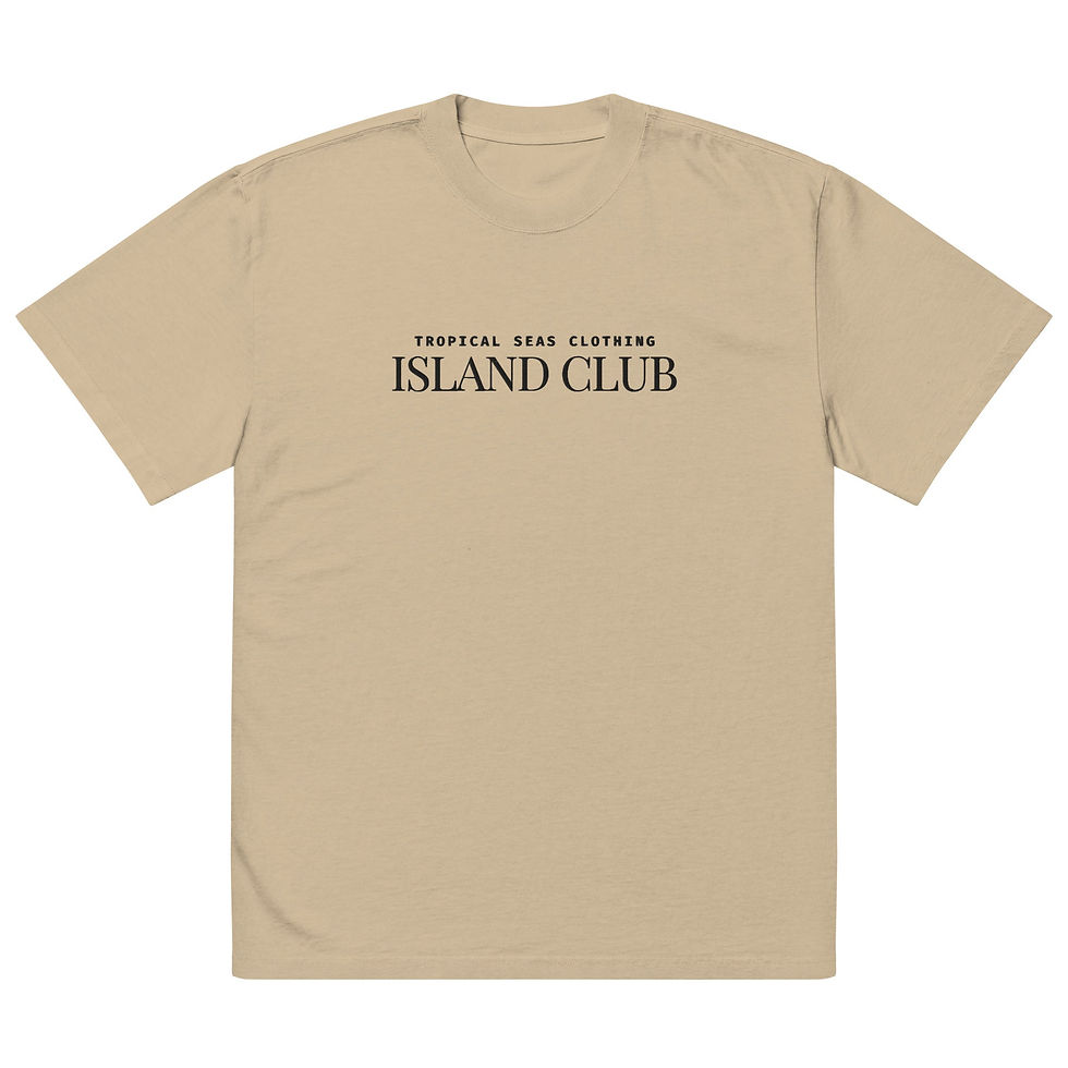 Thumbnail: Oversized Tropical Seas faded t-shirt