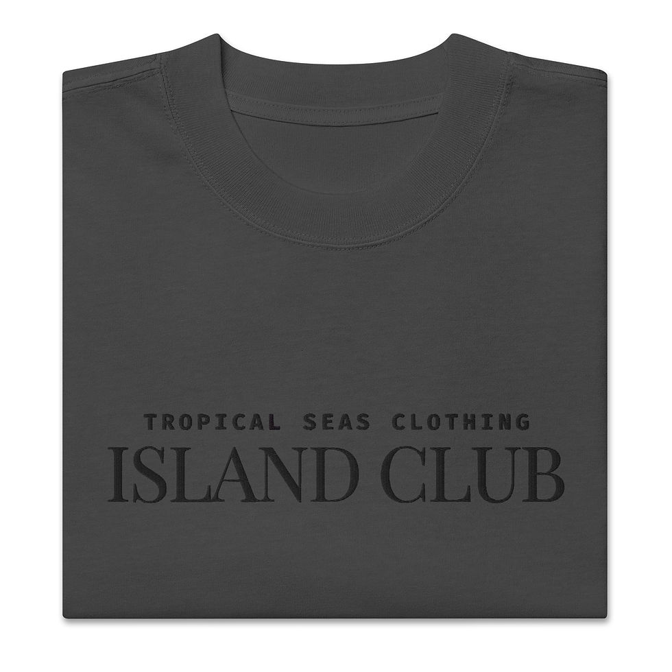 Thumbnail: Oversized Tropical Seas faded t-shirt