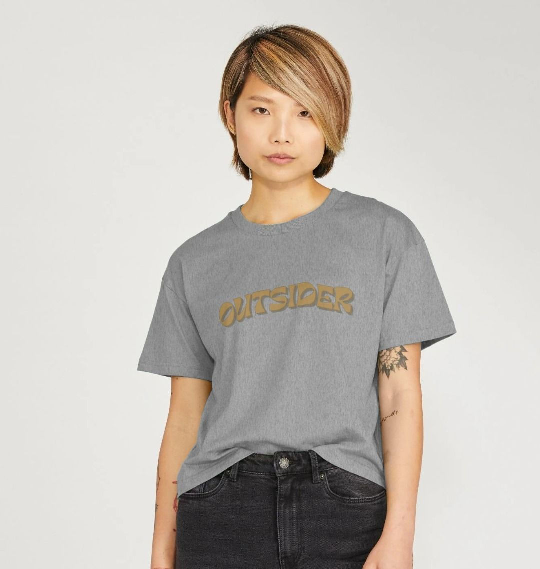 Outsider - 100% Certified Organic Cotton Women's Boxy T-Shirt