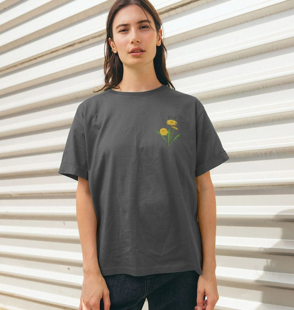 Thumbnail: Dandelion Love - 100% Certified Organic Cotton Women's Relaxed T-Shirt