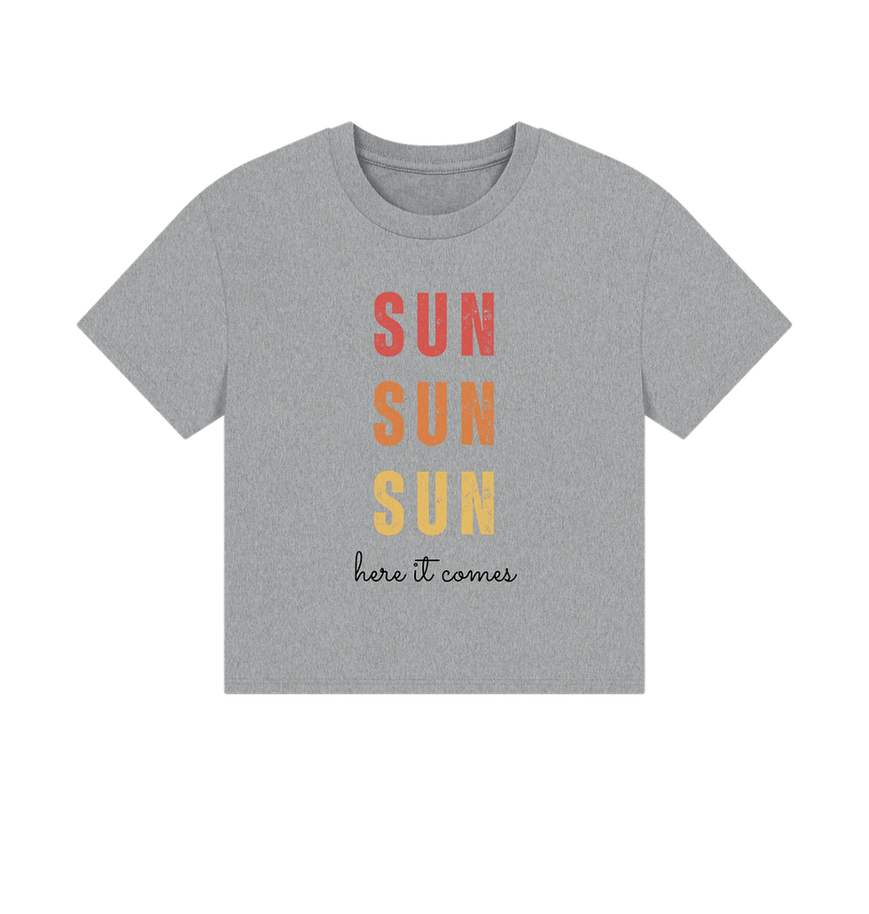 Thumbnail: Sun - 100% Certified Organic Cotton Women's Boxy T-Shirt