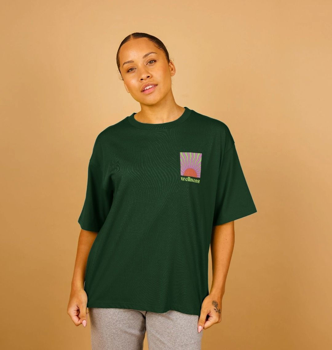 Wellness - 100% Certified Organic Cotton Women's Oversized T-shirt