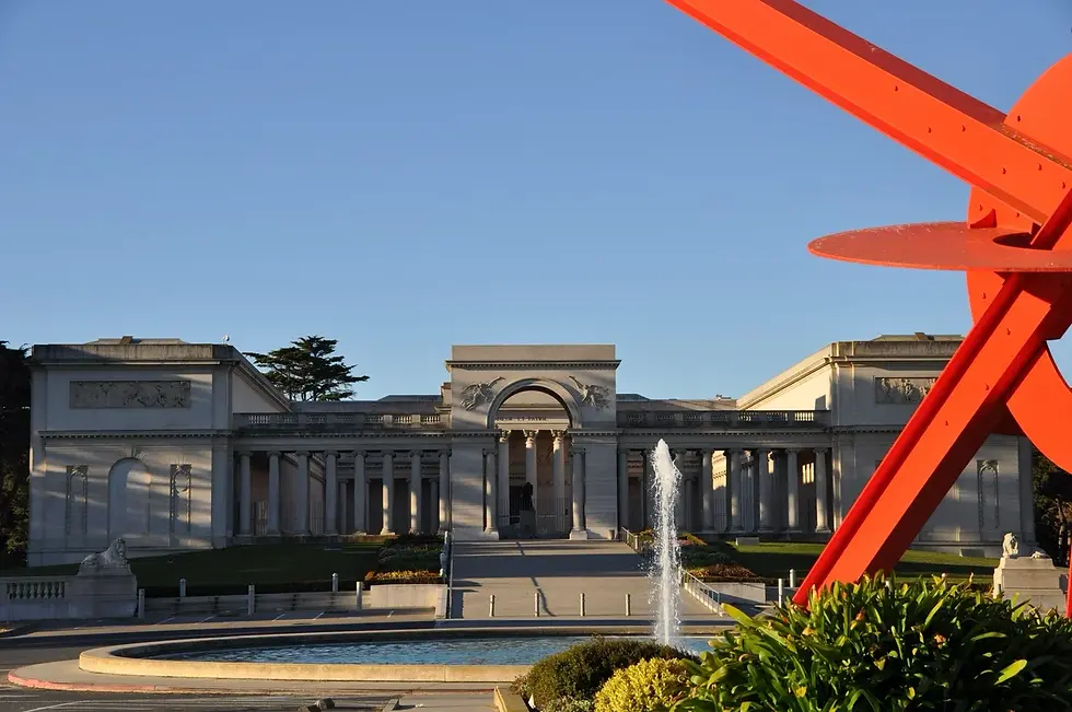The Legion of Honor museum, with its columned entrance and fountain.
