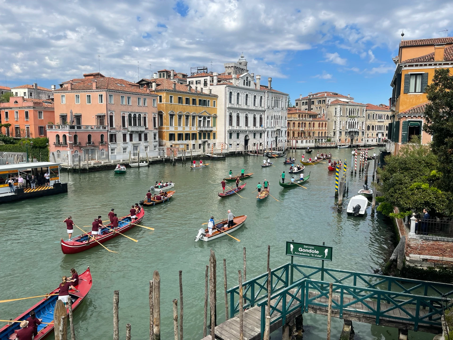 Boats and historic waterfront in Venice along the Munich to Milan journey