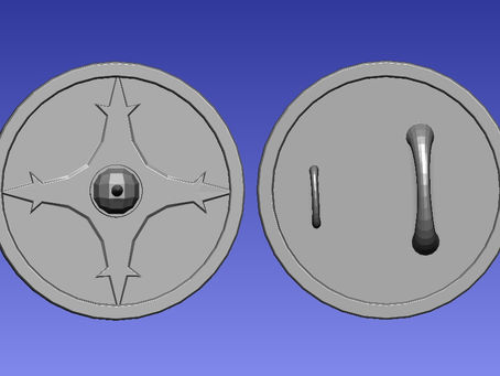 стряпаю щит в Zbrush