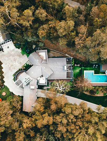 drone photo of a real estate listing