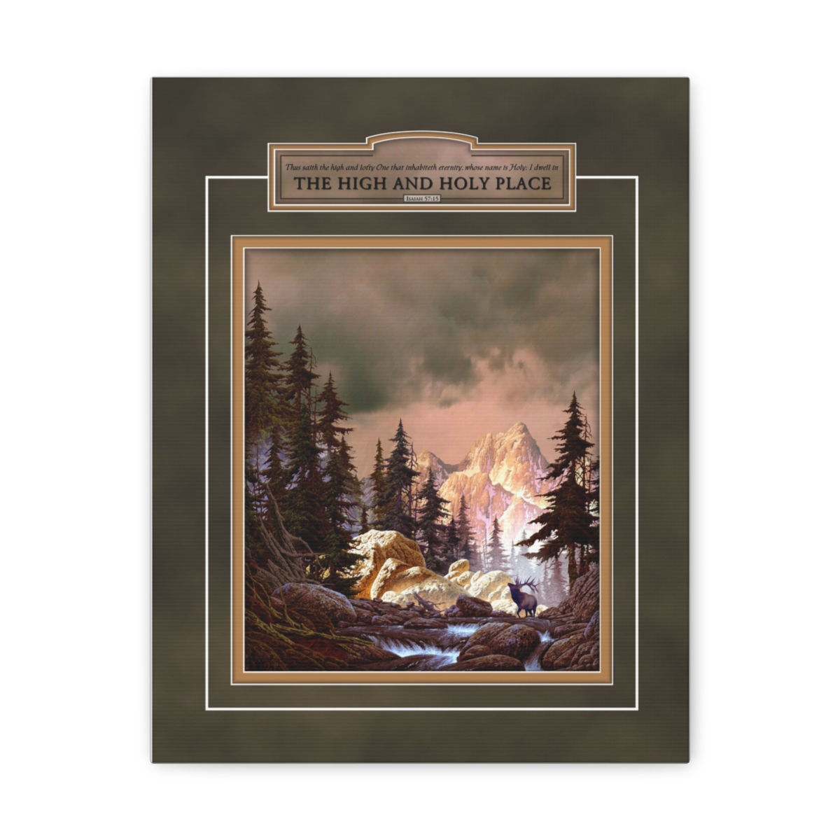 High and Holy Place 11 x 14 Canvas Gallery Wrap