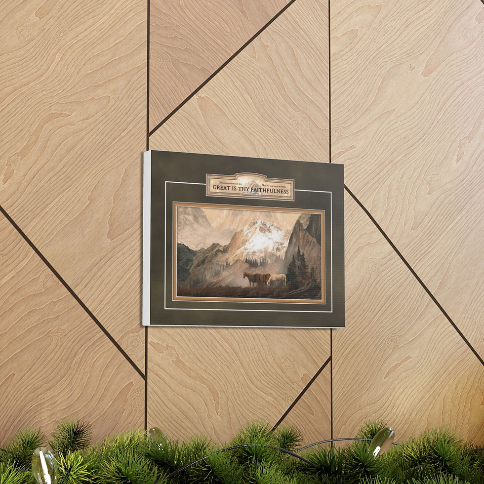 Thumbnail: Great is Thy Faithfulness Canvas Gallery Wraps