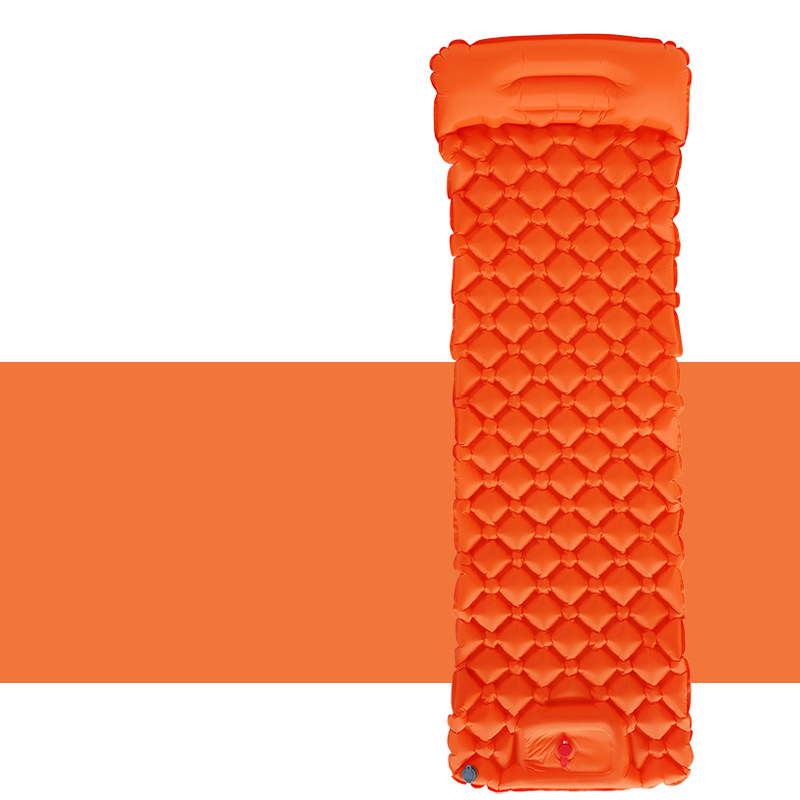 תמונה ממוזערת: Outdoor Sleeping Pad Camping Inflatable Mattress with Pillows Travel Mat Folding