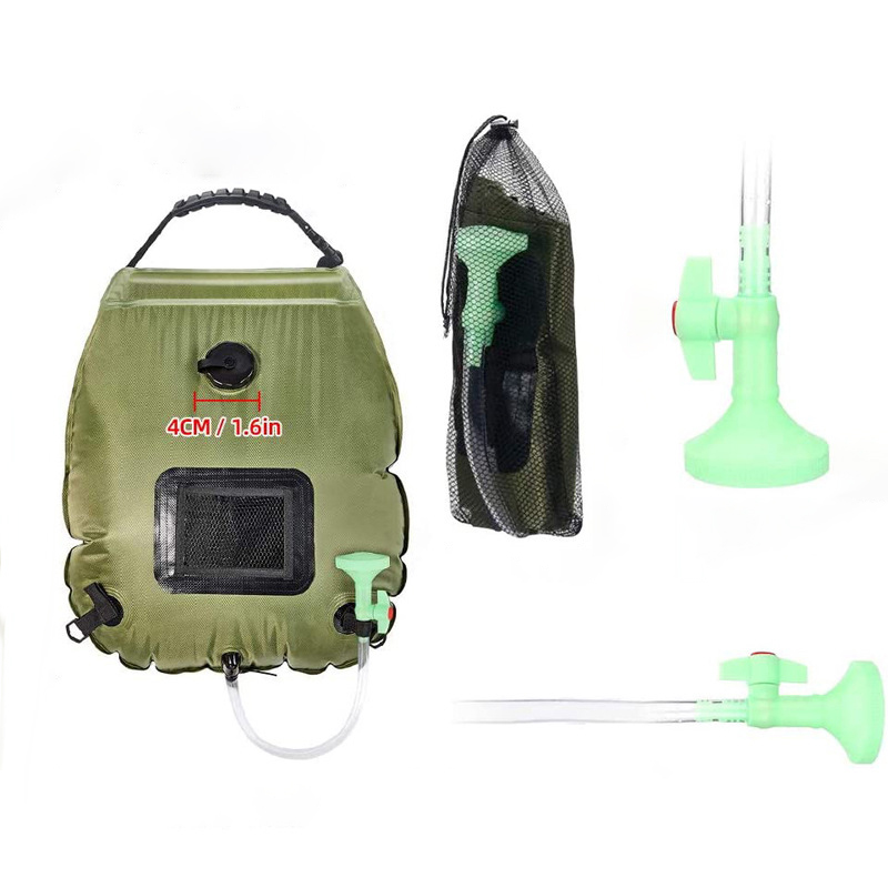 תמונה ממוזערת: Outdoor Solar Bath Bag Camping Bath Water Storage Bag Portable 20L Bath Water Ba