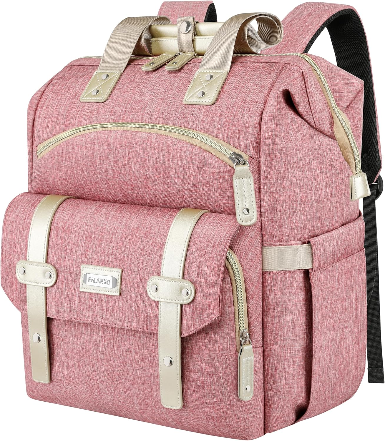 Backpack for Women,Wide Open Work Large Student Bookbag for 15.6 Inch Laptop,Doc