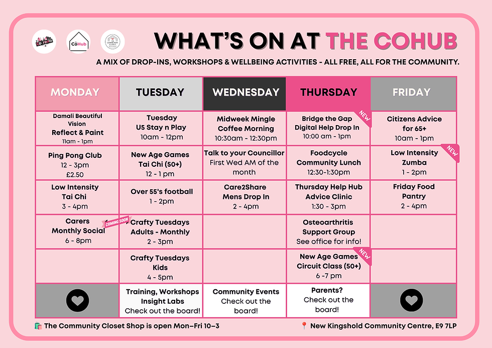 V2 SUMMER 26 Weekly CoHub Timetable.png
